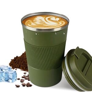 Green Coffee Tumbler with Lid